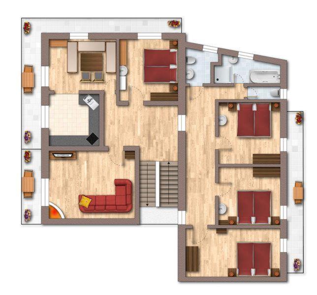 Appartement Andrea Hauser - Riedltischler Zell am Ziller Exteriér fotografie